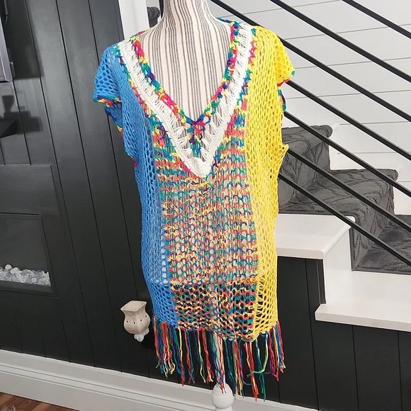 Crochet Fringe Oversized Top - Picture 3 of 8